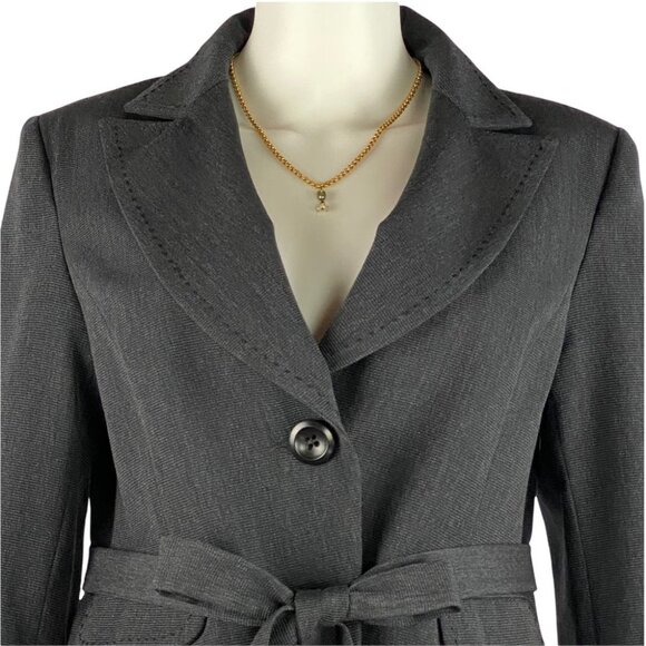 NANETTE LEPORE Grey Blazer 10 - Picture 2 of 12